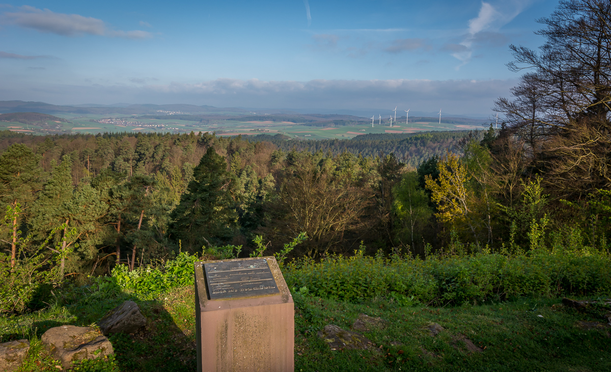 Schöner Ausblick vom Christenberg